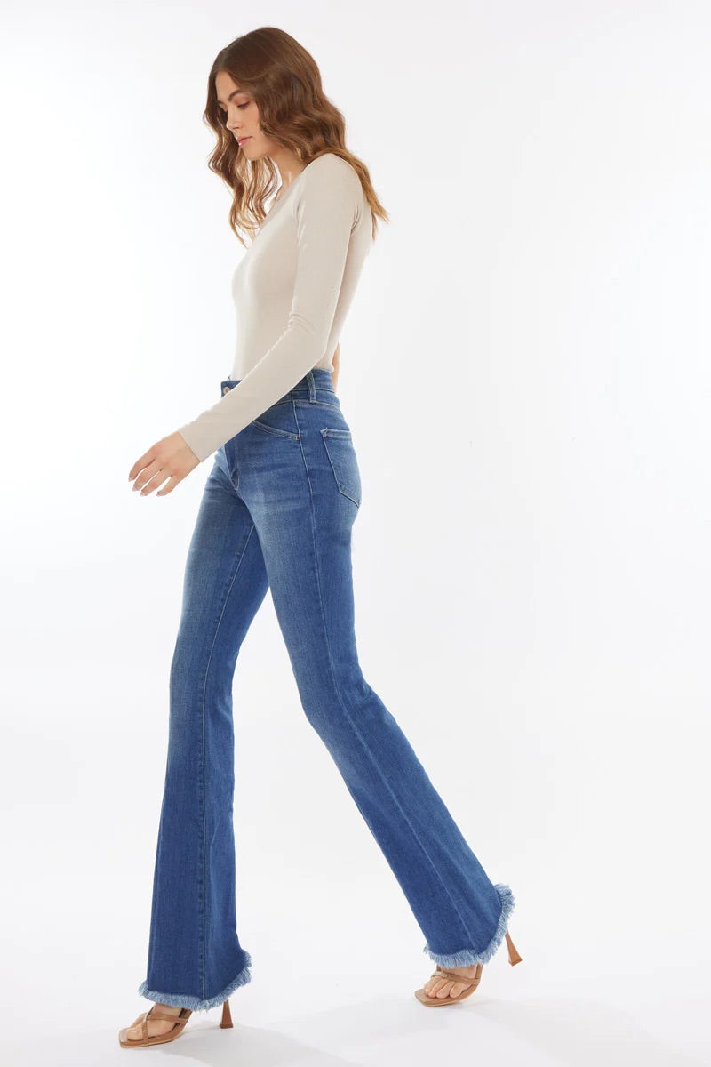 Ashton High Waisted Flare Jeans (1-15)