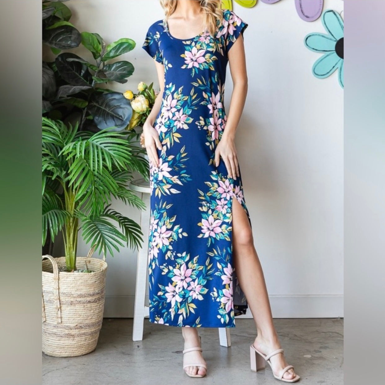 Break Your Heart Floral Maxi Dress (S-3X)