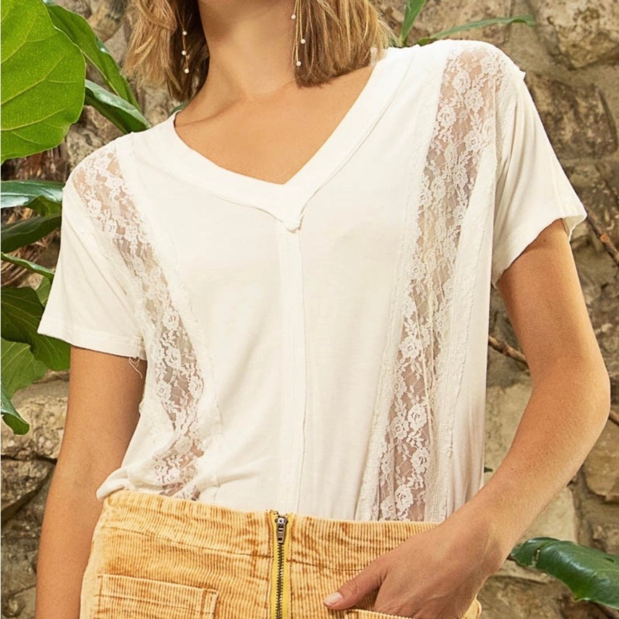 Getaway Map Lace Tee (S-L)