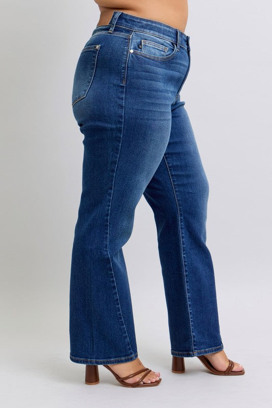 Judy Blue Partition Seam Straight Leg Jeans (0-24W)