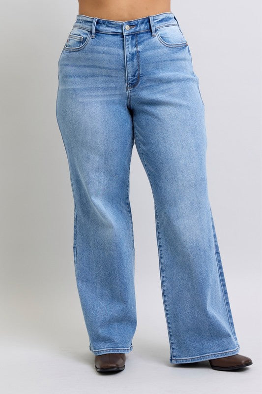 Judy Blue Tragic Kingdom Wide Leg Jeans (0-24W)