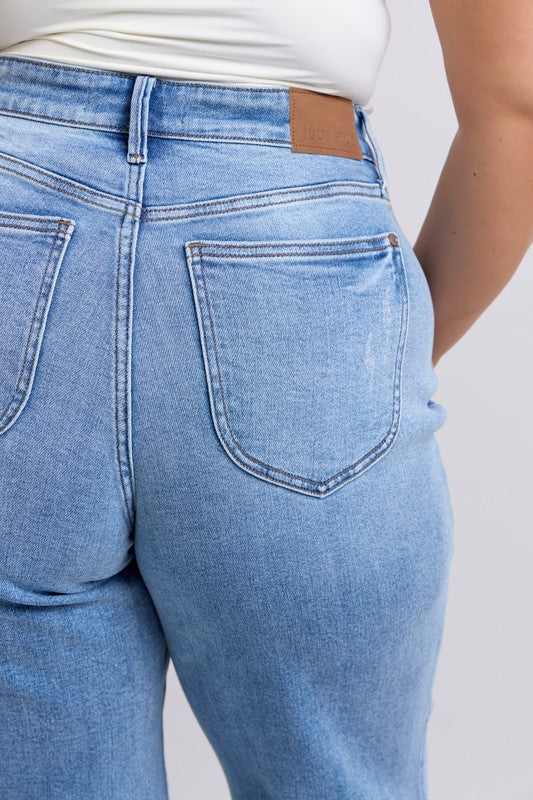 Judy Blue Tragic Kingdom Wide Leg Jeans (0-24W)