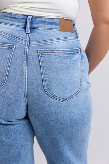 Judy Blue Tragic Kingdom Wide Leg Jeans (0-24W)