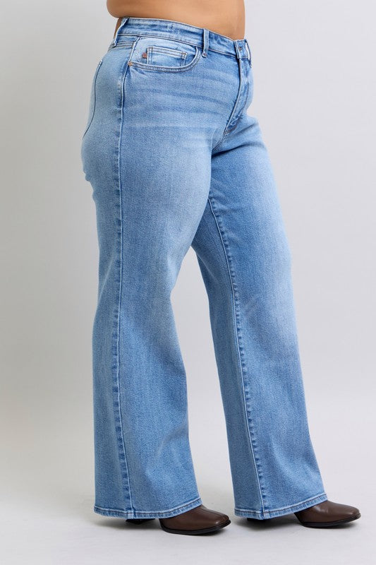Judy Blue Tragic Kingdom Wide Leg Jeans (0-24W)