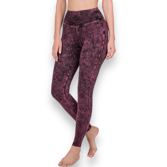 Mineral Wash Yoga Leggings (S-XL)