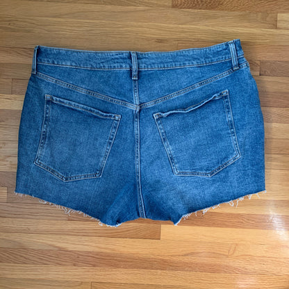 Old Navy OG Straight raw hem denim jean shorts SZ 20