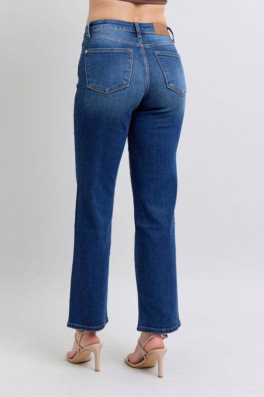 Partition Seam Straight Leg Jeans (0-24W)