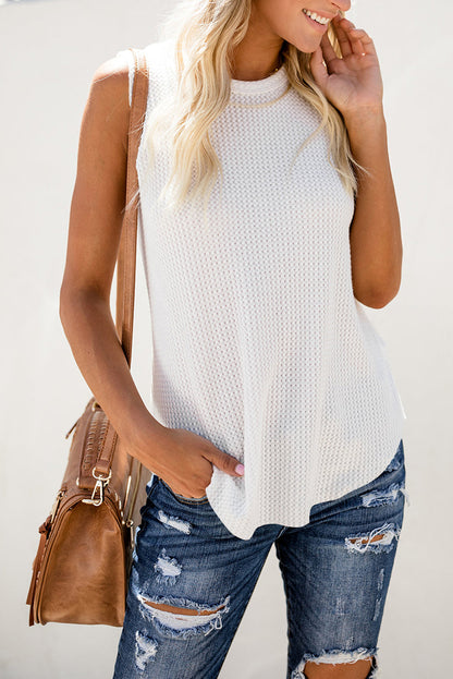 LUCY Waffle Knit Tank (S-2X)