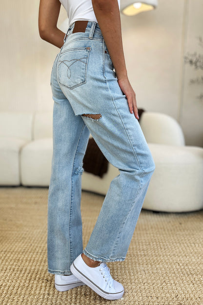 Hot To Go Straight Leg Jeans (0-24W)