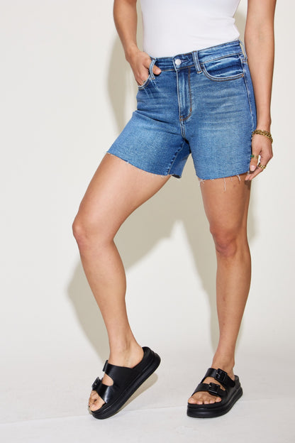 Breaking the Law Cut Off Denim Shorts (S-4X)