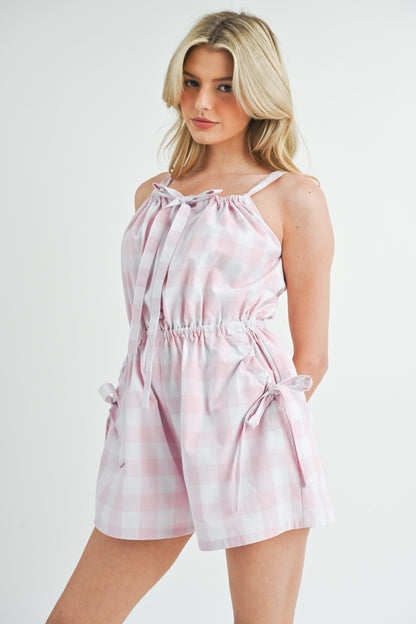 Cute As A Button Romper (S-L)