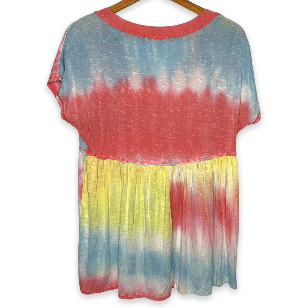 Tie dye babydoll top SZ S