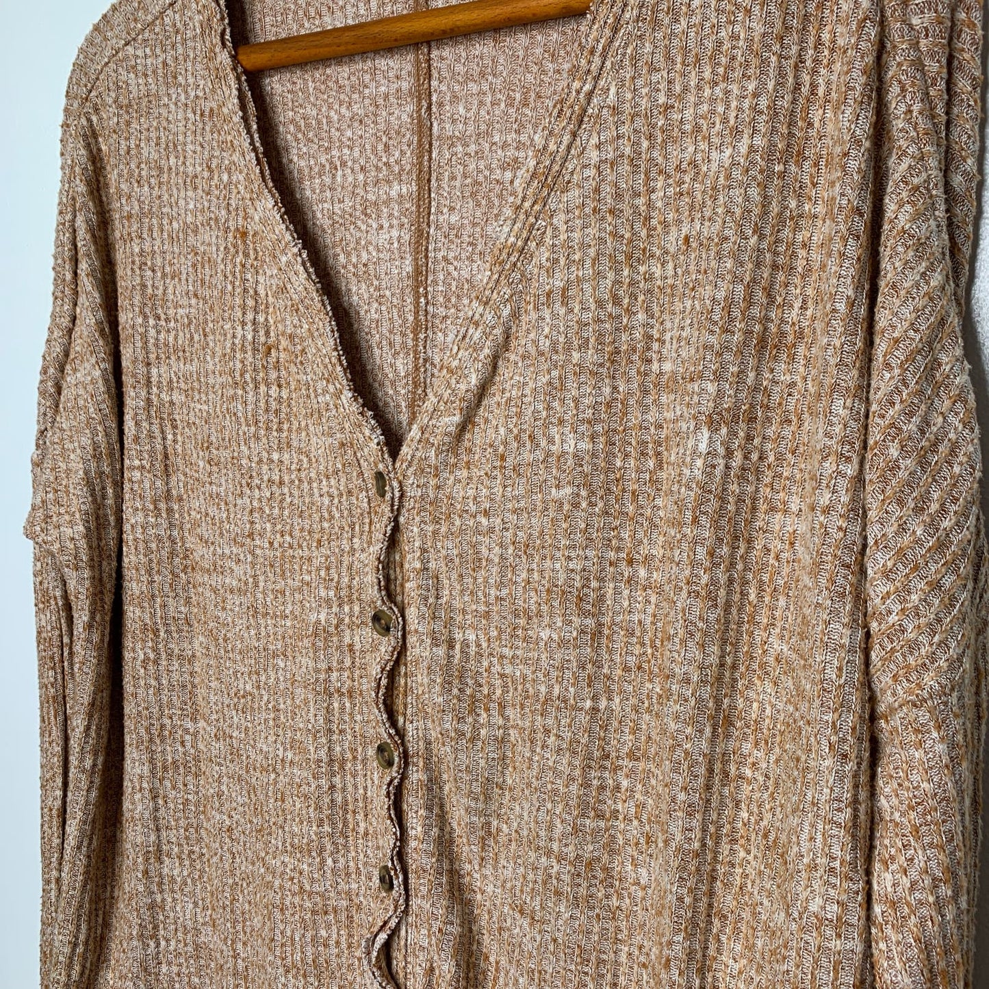 Out From Under rust ribbed knit cardigan SZ S