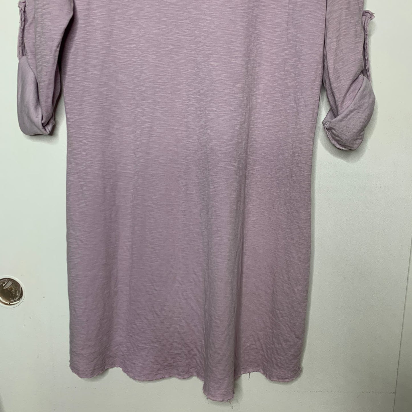 Purple cuffed sleeve shift dress SZ M