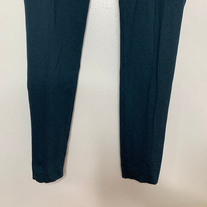 Teal ponte style seamed dress pants SZ 10 TALL