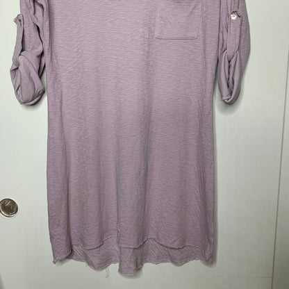 Purple cuffed sleeve shift dress SZ M