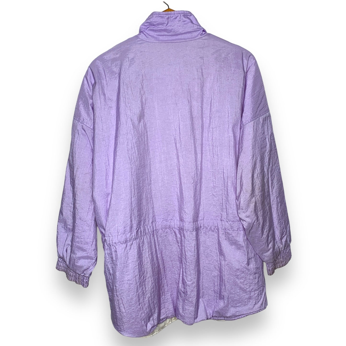 Vintage 80s Northwest Passage women's purple white windbreaker jacket SZ L