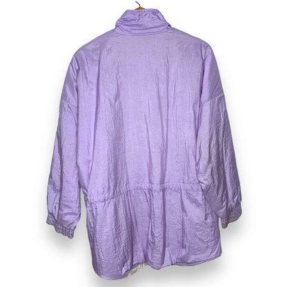 Vintage 80s Northwest Passage women's purple white windbreaker jacket SZ L