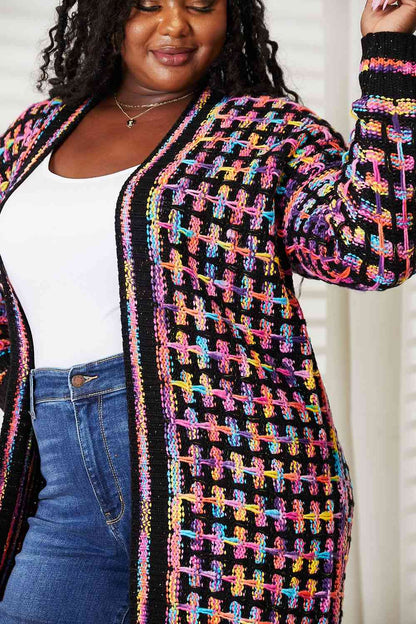 Different Galaxies Fringe Trim Cardigan (S-3X)