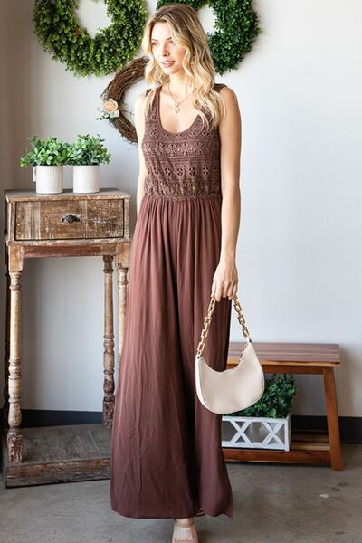 Marcy Crochet Wide Leg Jumpsuit (S-L)