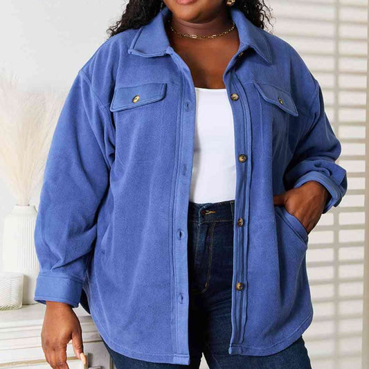 Cozy Girl Button Down Shacket (S-3X)