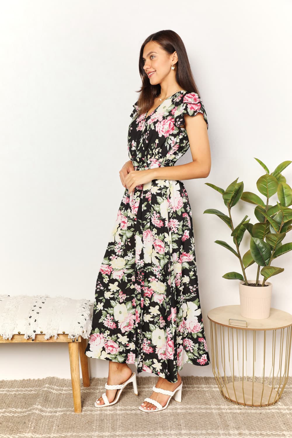 Pricked Hand Maxi Dress (S-XL)