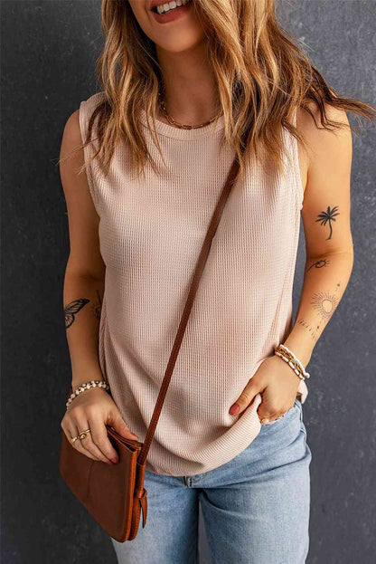 LUCY Waffle Knit Tank (S-2X)