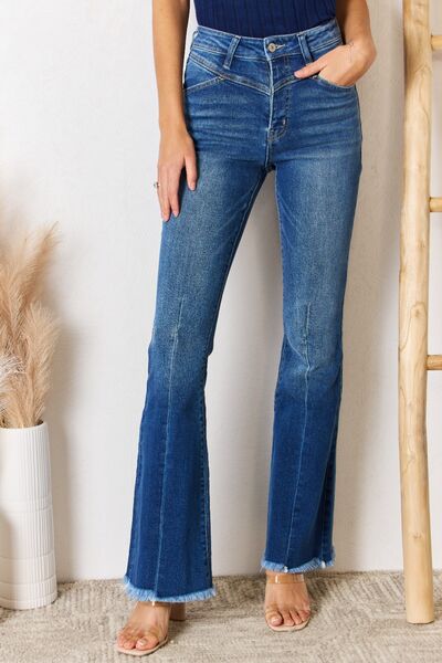 Ashton High Waisted Flare Jeans (1-15)